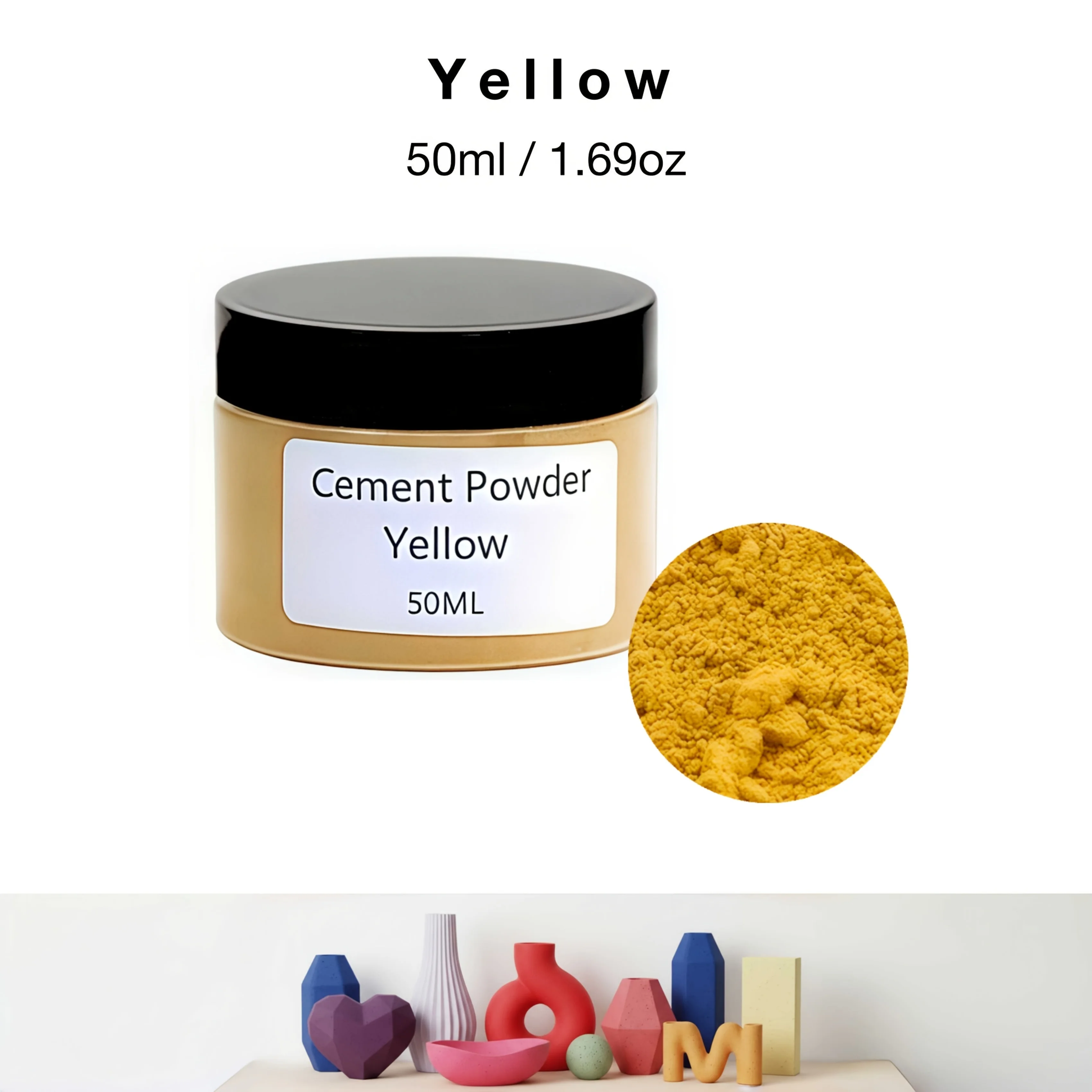 50 ml/1,69 oz Gipspigmenten, 12 kleuren beschikbaar - Watergedragen kleurstoffen voor gips, epoxyhars ambachten en het maken van sieraden. Gepigmenteerde verfpoeders voor harsambachten, doe-het-zelf