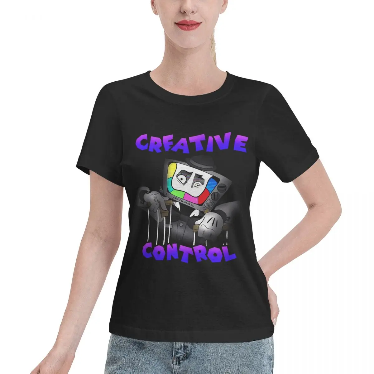 Autumn Inner Creative Control (Mr Puzzles) (Transparent Version) Women's T-shirt Vintage Casual Wear Tshirt