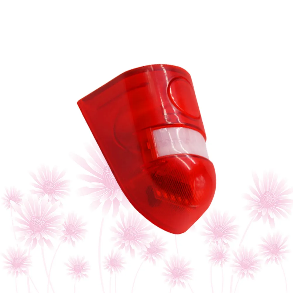 Solar Security Light Solar Powered Simulated Dummy Alarm Wireless Anti-Theft Warning Caution Lamp LED Flashing Imitation Red
