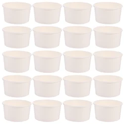 100 Pcs Disposable Ice Cream Cup Snack Container Dessert Paper Cup Yogurt Holder Cake Mousse Pudding Jelly Storage Box Packaging