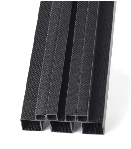 2pcs Length 1000mm 3K carbon fiber square tube OD 8mm 10mm 12mm 14mm 15mm