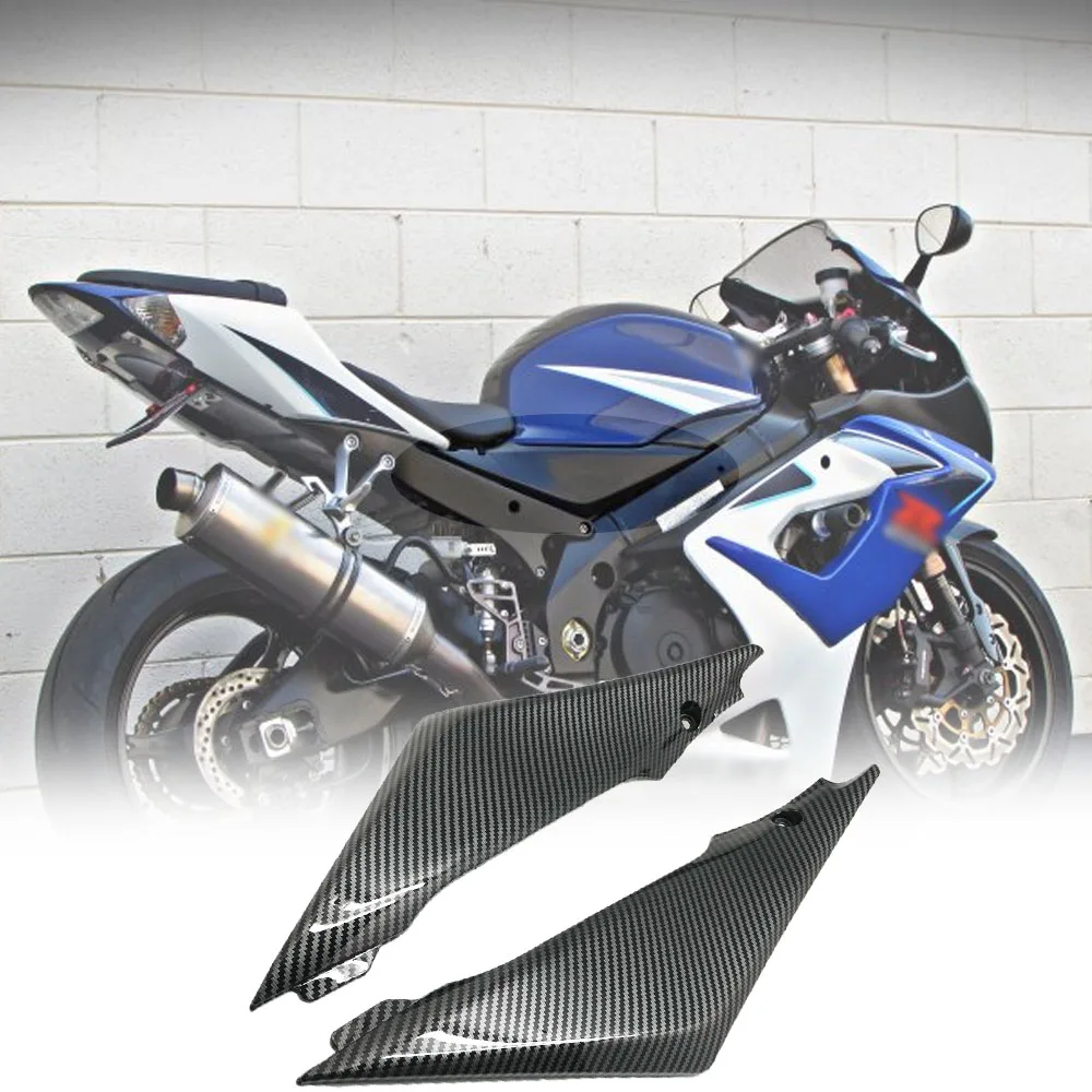 Carbon Fiber Carbon Black Tank Side Cover Panels Fairing For SUZUKI GSXR 1000 2005-2006 K5 Tank Side Cover Panel Motorcycle