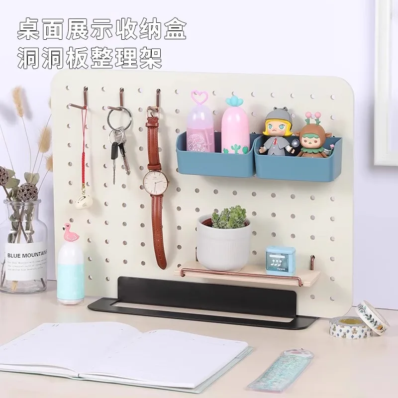 Stationery finishing rack, small object pendant, storage board, artifact, hole-free board shelf