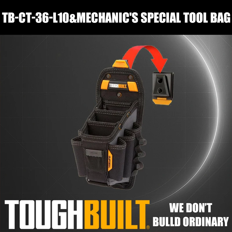 ToughBuilt TB-CT-36-L10 Bolsa de herramientas especializada para mecánico 10 Bolsa de inserción Accesorio de hebilla de cinturón