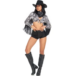 Adult Western Cowboy Cowboy Costume With Hat Carnival Halloween Party Sexy Cowgirl Outfit Cosplay Costumes For Women