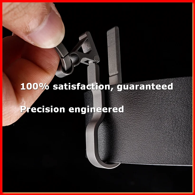 Titanium Belt Buckle Titanium Waist Clip Keychain Accessories Key Ring Holder Outdoor Portable Tools-A73M