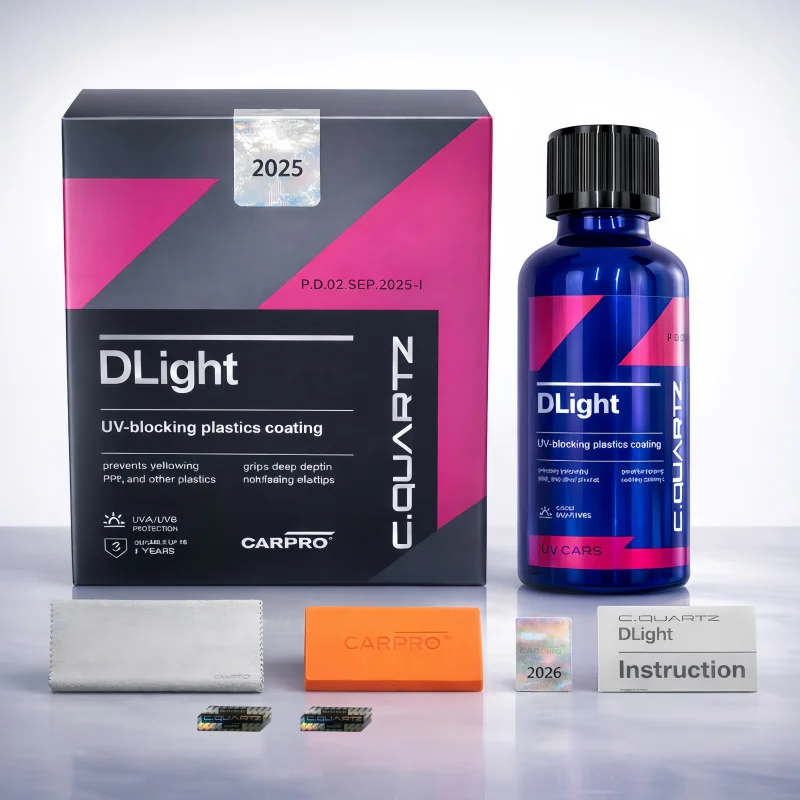 Car CQUARTZ DLight UV Ceramic Headlight Coating Long-Lasting Protection Coating for Car Care Headlights and PPF Plastics