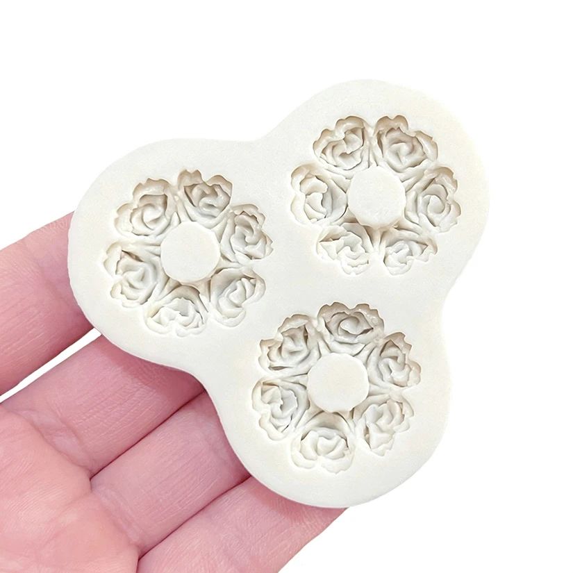 Rose Silikon Sugar Mold Schokolade Cupcake Backen Fondant Kuchen Dekorieren Werkzeuge – Detail 6