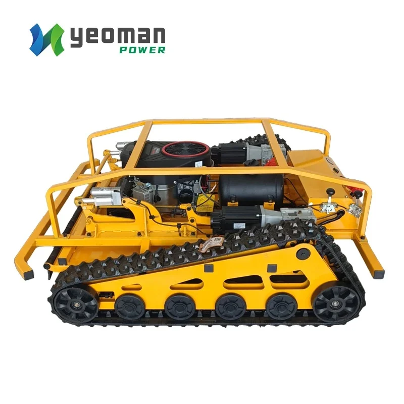 YM1000 Industrial 4-Stroke Self Propelled Remote Control Lawn Mower 23hp RC Robot Mower