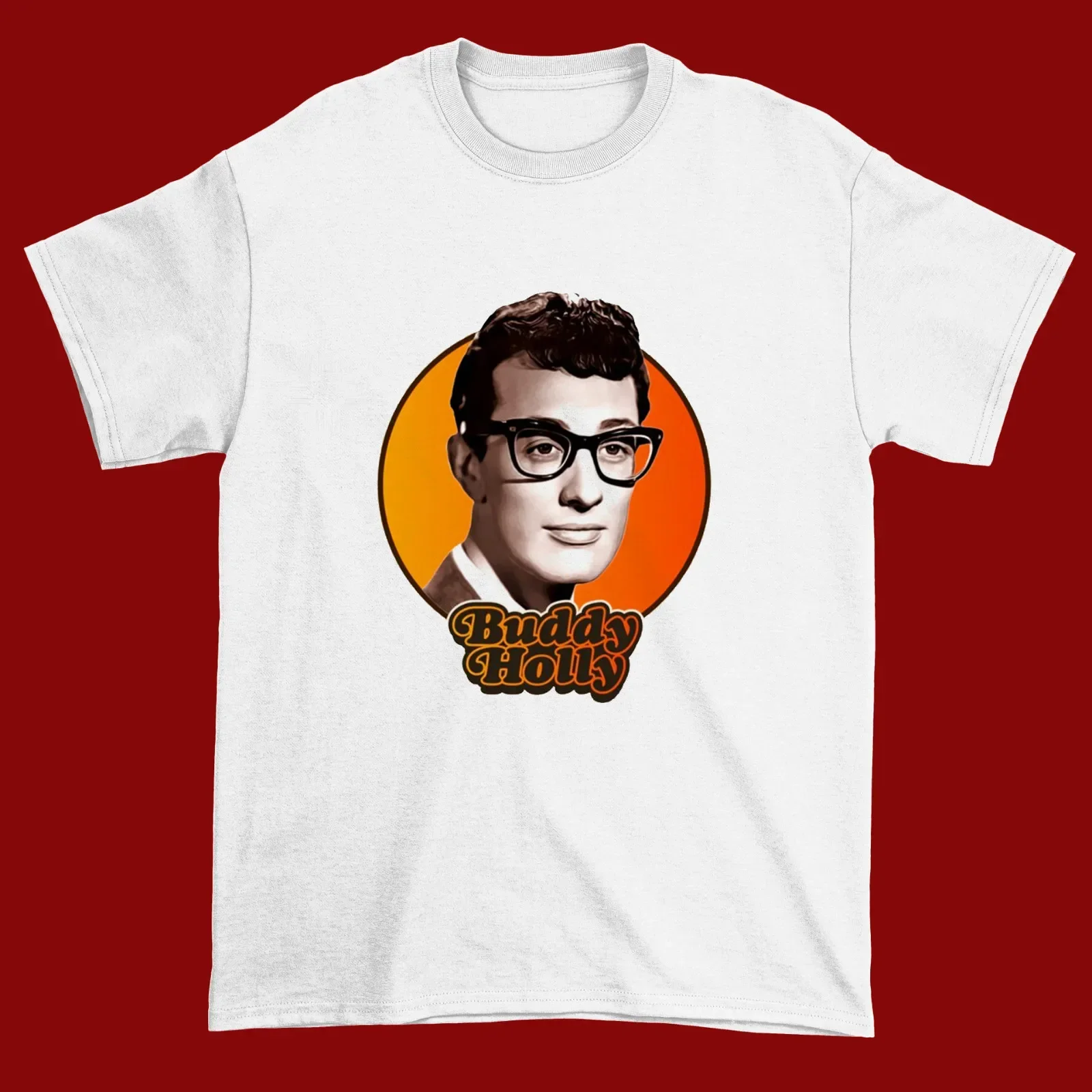 Buddy Holly Gift For Men Woman White All Size Unisex T-Shirt
