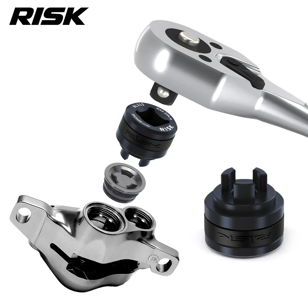 

Инструмент для снятия боковой крышки калипера велосипедного тормоза RISK, инструмент для снятия поршня гидравлического дискового тормоза для горных и шоссейных велосипедов M9200/M9220/R9270