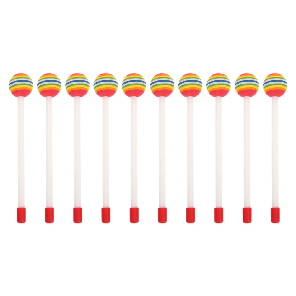 

10 Pcs Drum Stick Percussion Instrument Drummer Drumsticks Portable Mallets Eva