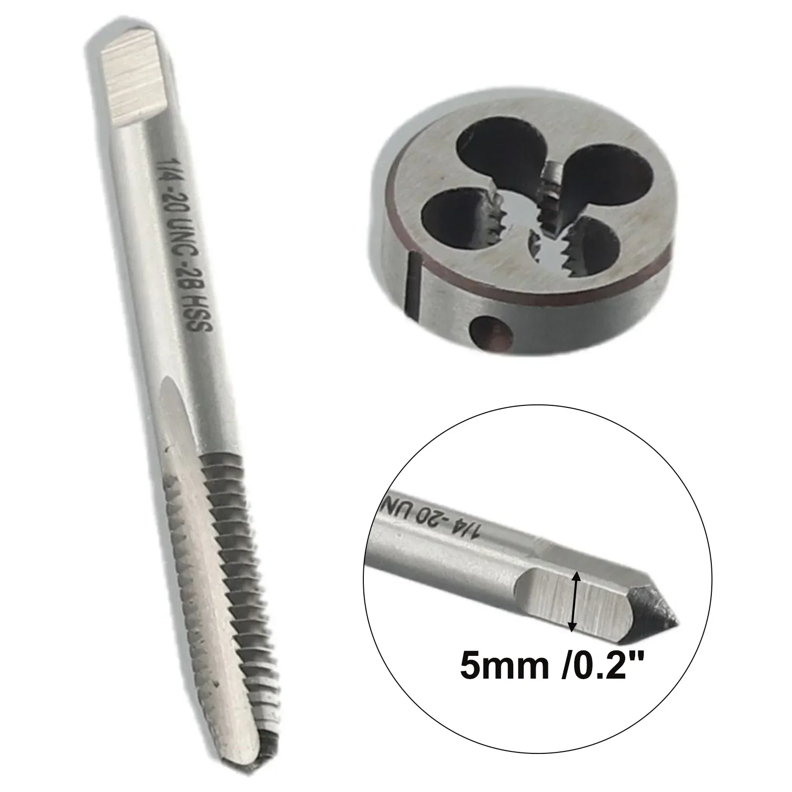 High Quality Nice Portable Pratical Tap Die 1/4"-20UNC 1PC HSS High Speed Steel Machine R1/4 Thread Tap "-20