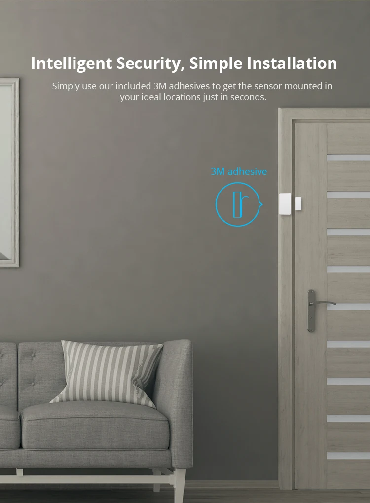 SONOFF SNZB04 Zigbee Smart Door Window Sensor Mini Door Alarm Sensor Work With SONOFF Zigbee Bridge-P For Smart Home Security