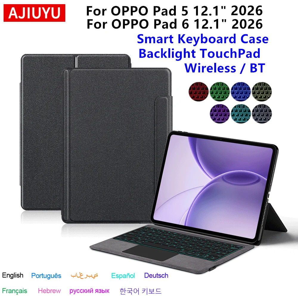 Tablet Keyboard Case - Touchpad Keyboard for OPPO Pad 5