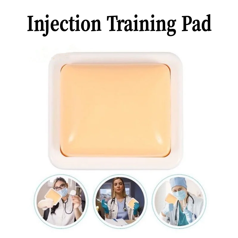 Intramuscular Injection Training Pad Injection Training Silicone Pad Medical Student Nurse Training Model Teaching Molde