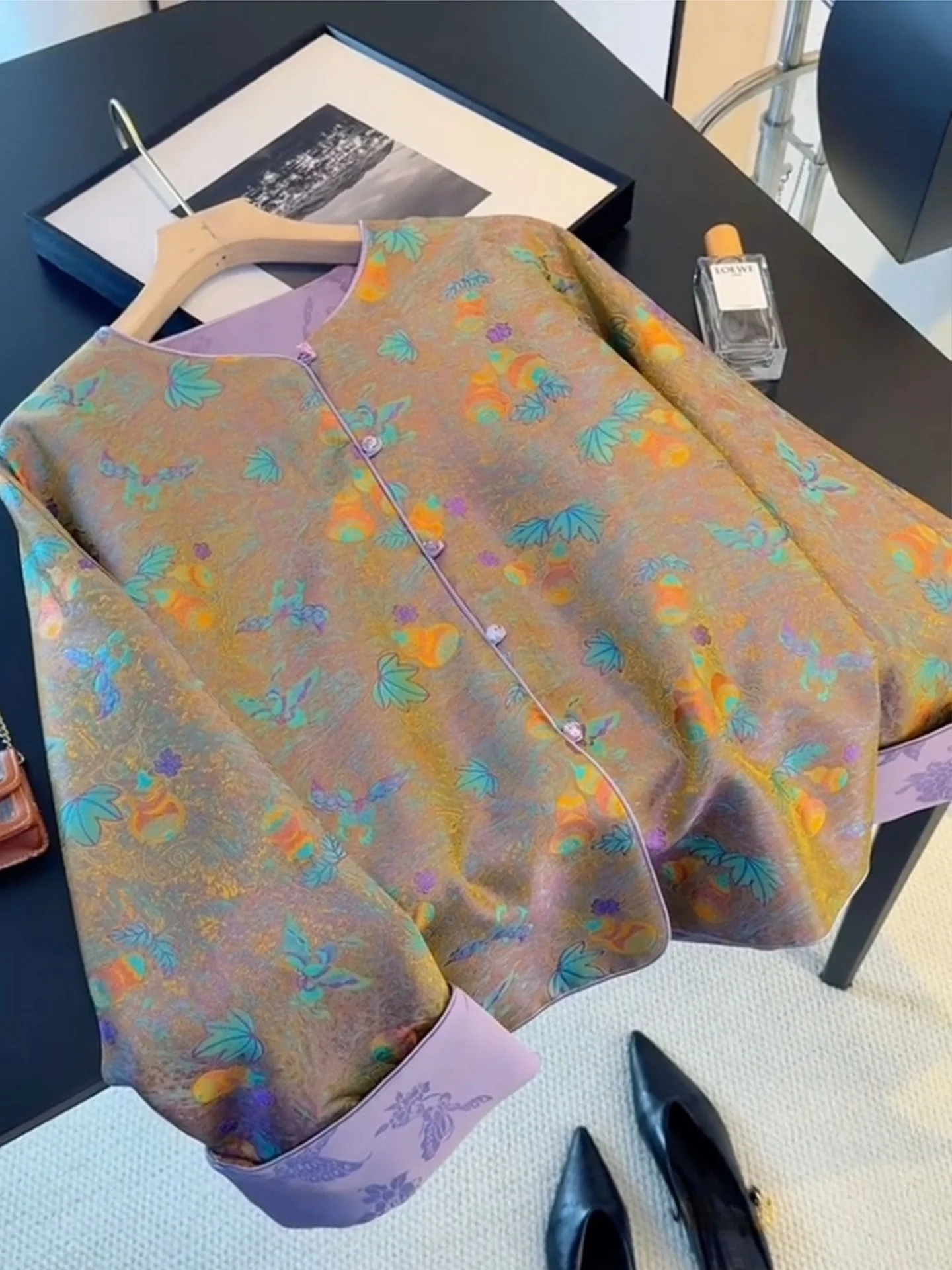 

New Chinese Sle een Outerwear Women's Loose round Ne Button up Top Spring 2026 round Ne Modified Tang Costume