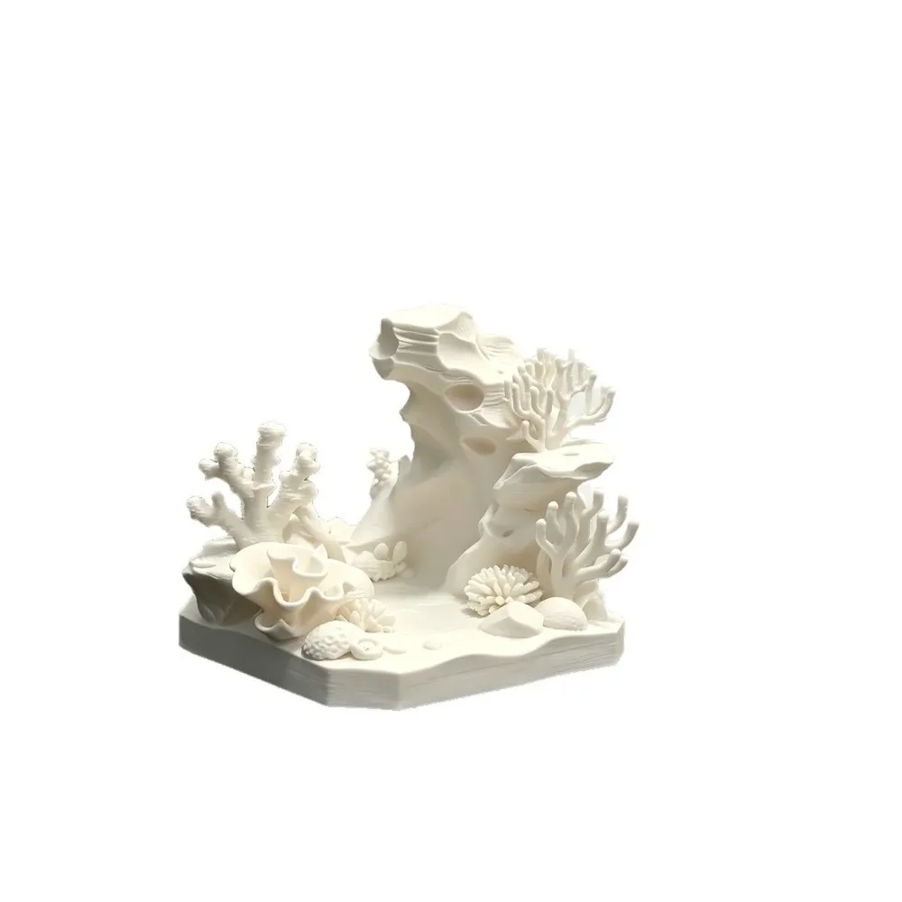 3D Printed Fish Tank Coral Reef Landscaping Plastic Irregular Artificial Coral Reef Decor Natural Looking