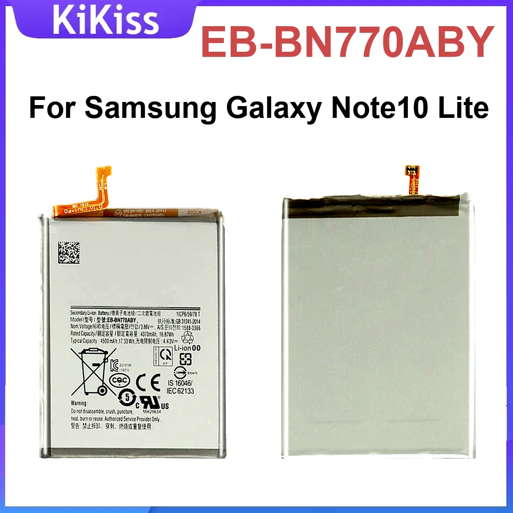 

Долговечная перезаряжаемая батарея для мобильного телефона Eb-BN770ABY для Samsung Galaxy Note 10 Lite 4500 мАч