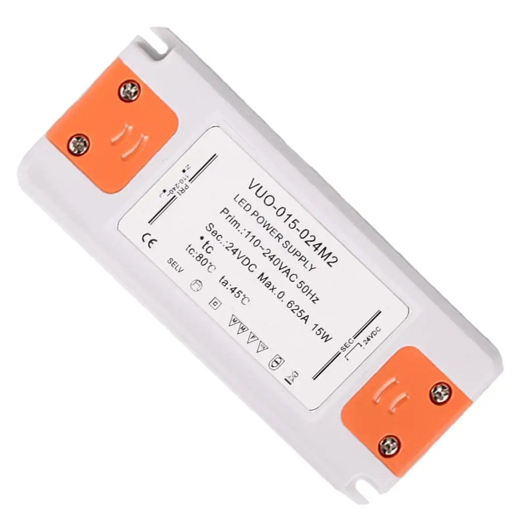 

15W DC 24V Dimmable LED Driver F/LED Constant Voltage Bars, Mirror Headlights