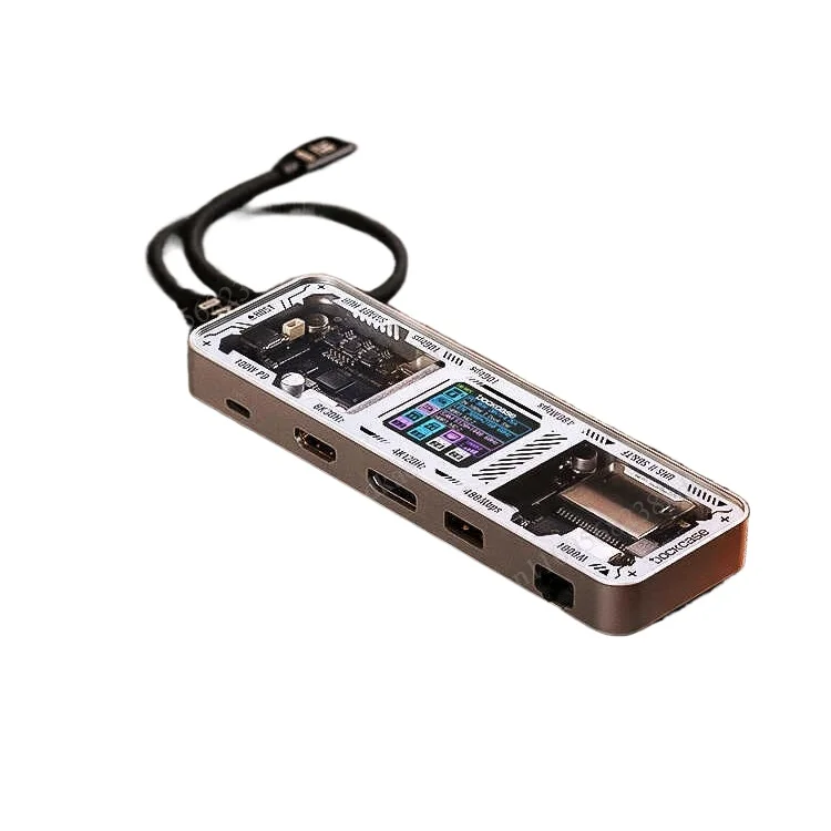 Type-C Docking Station with HDMI, Multiport USB-C Hub for Laptop Tablet