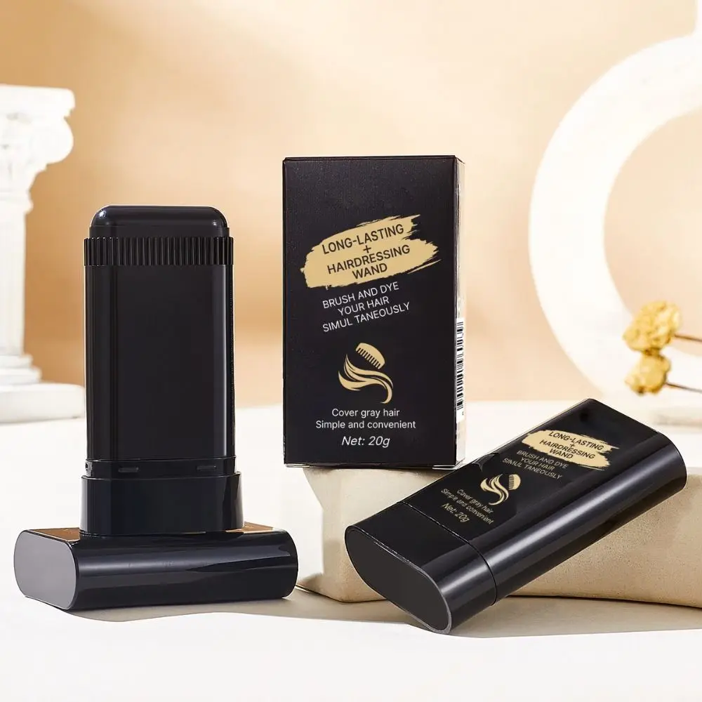 New Waterproof Comb Hair Dye Black Color Easy to Use 2 in 1 Instant Dye Sweat-proof Hair Colouring Cream for Gray Hair Coverage