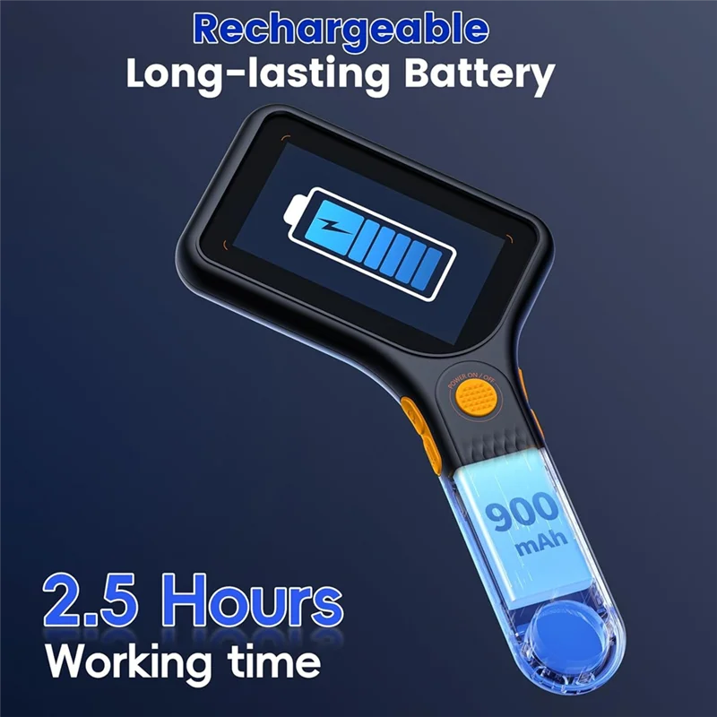 AT82-For Kids Adults -3 Inch IPS Screen Ahalfcit Digital Microscope 500X Handheld Coin Magnifier,3 Level LED Light