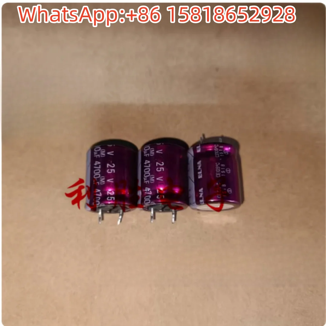 2pcs 4700UF 25V Japan Elna capacitor 25V4700UF 18*20 RW3 red robe