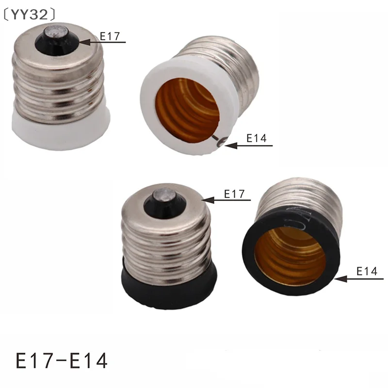 

〔YY32〕1pcs E17 To European E14 Candelabra Base Socket LED Light Bulb Lamp Adapter Holder
