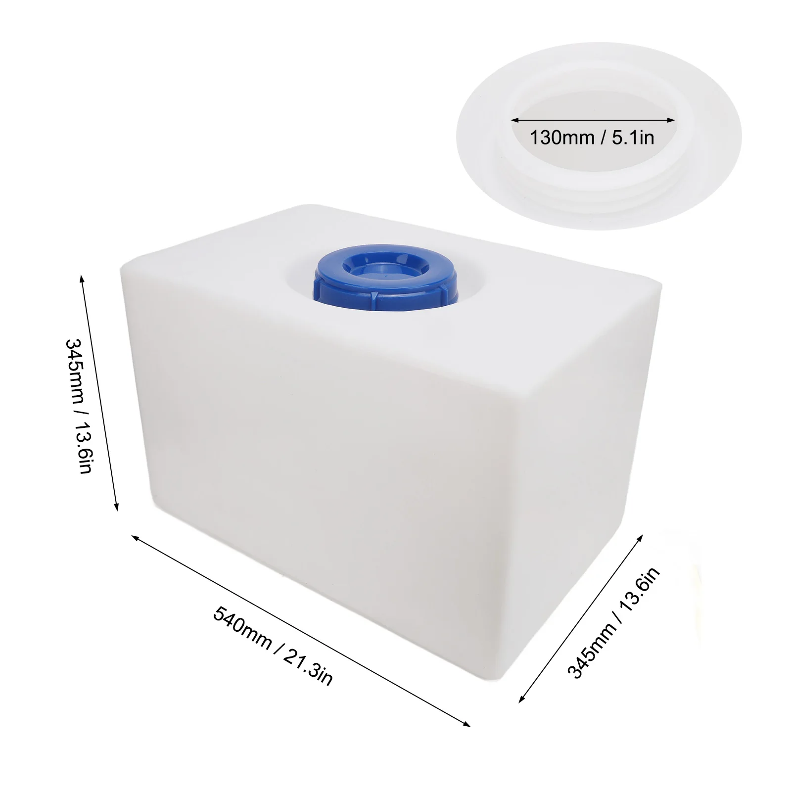 5 maten: 3/5/10/12/16 gallon, waterreservoir voor campers, hitte- en koudebestendig, PE, voor het opslaan van schoon water, geschikt voor aanhangwagens, boten en jachten.