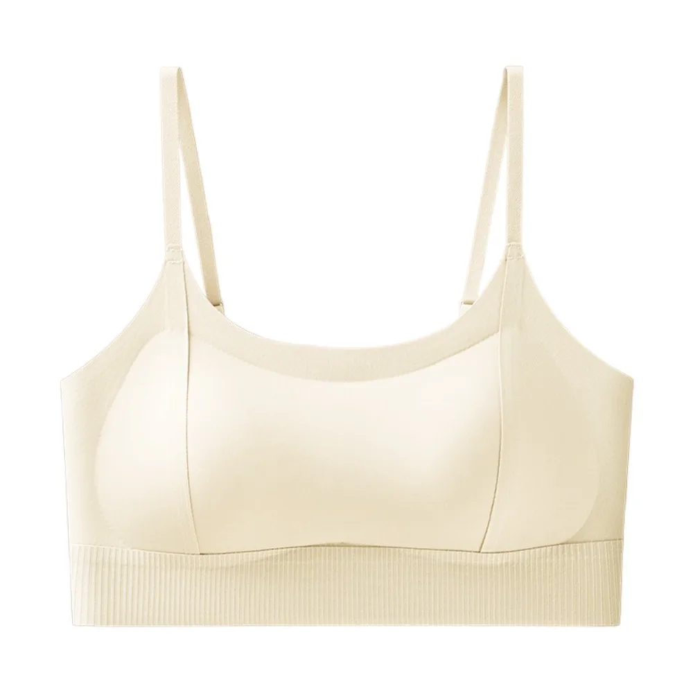 Padded Support Women Wire Free Lingerie U-shaped Back Fixed pad Seamless Bra Breathable Thin Women Sports Bra for Sports