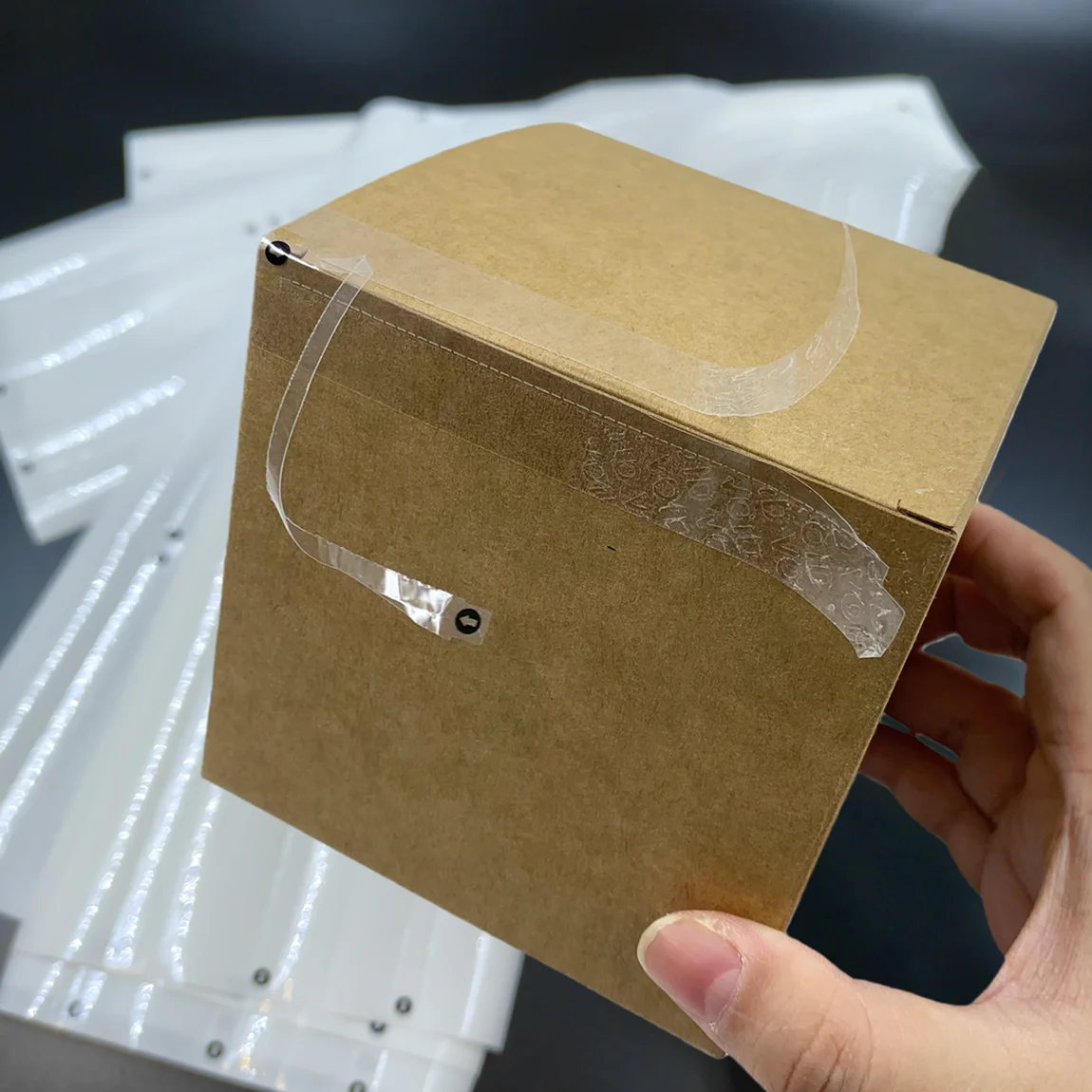 36/72 قطعة لاصق شفاف العبث الواضح باطلة التسمية شريط عزل للأمن العناصر الثمينة التعبئة والتغليف ختم سهلة المسيل للدموع #4