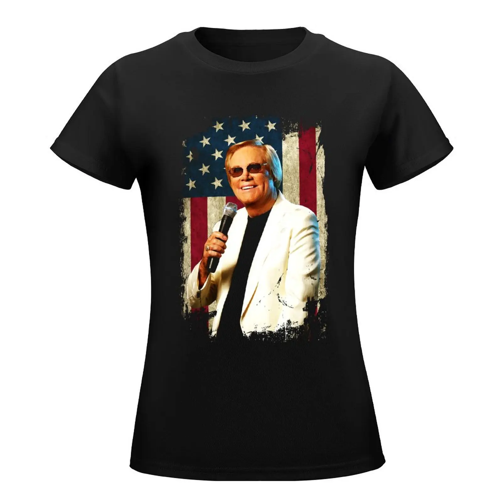 Vintage George Jones T Shirt For Mens and Womens Tee T-Shirt summer top summer tops Female clothing tees T-shirt Women