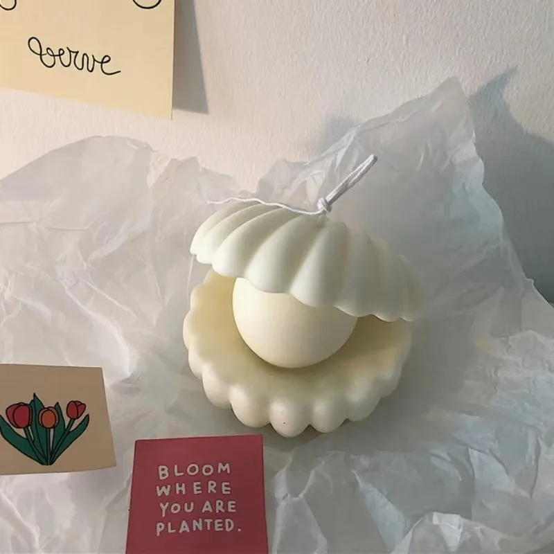 3D Perlmuschel Silikonform Meeresmuschel Seifenform Duftkerzen Kuchenbackform DIY Handgemachtes Bastelwerkzeug Heimdekoration