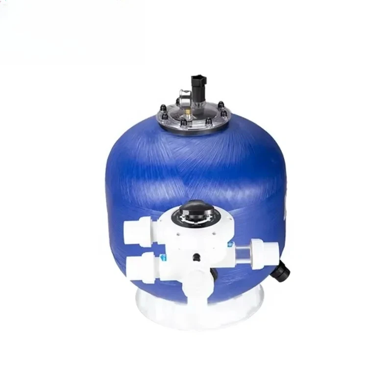 Filtro de arena montado en la parte superior de fibra de vidrio de 700mm de diámetro para piscinas válvula multipuerto montada en la parte superior de 36 pulgadas (válvula de 2,0 pulgadas)