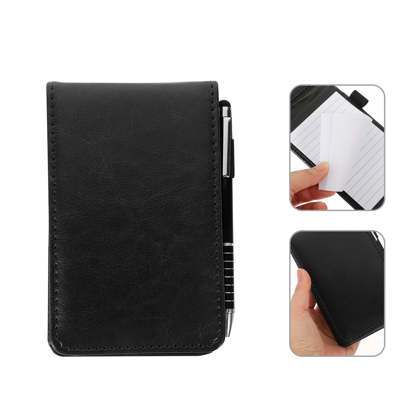 Small Pocket Notebook Mini Students Writing Miniature Notepad with Pen Imitation Work