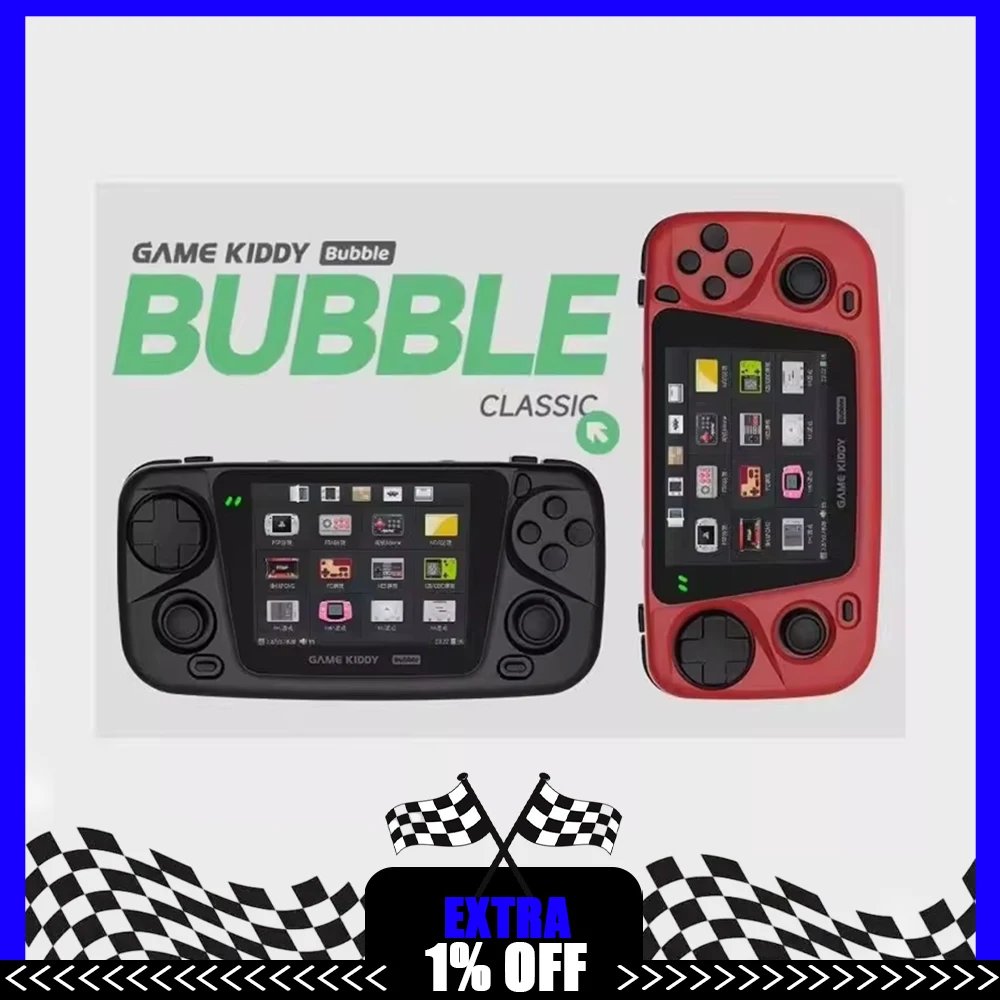

Gkd Kiddy Bubble 3.5 Inch 4000ma Rk3566 Processor Hdmi Video Output Portable Retro Nostalgic Handheld Game Machine Custom Gift