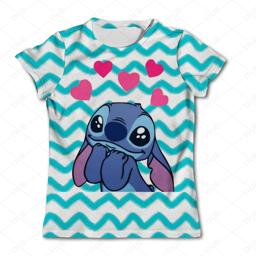 Jungen Mädchen neue Stich Cartoon T-Shirts Sommer Kinder Mode T-Shirts Kleidung Kinder 1-14 Jahre alt lässig Tops T-Shirts Kostüme