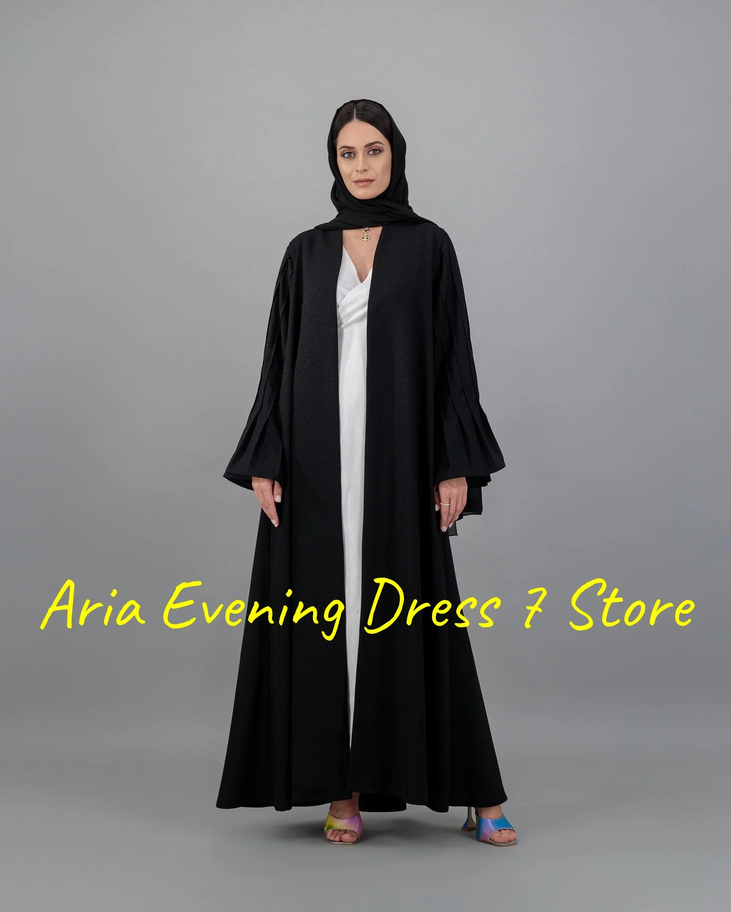 Customized Formal Jersey Evening Dresses Temperament V-Neck Long Sleeves Bespoke Occasion Gowns Custom Size Celebrity Gowns