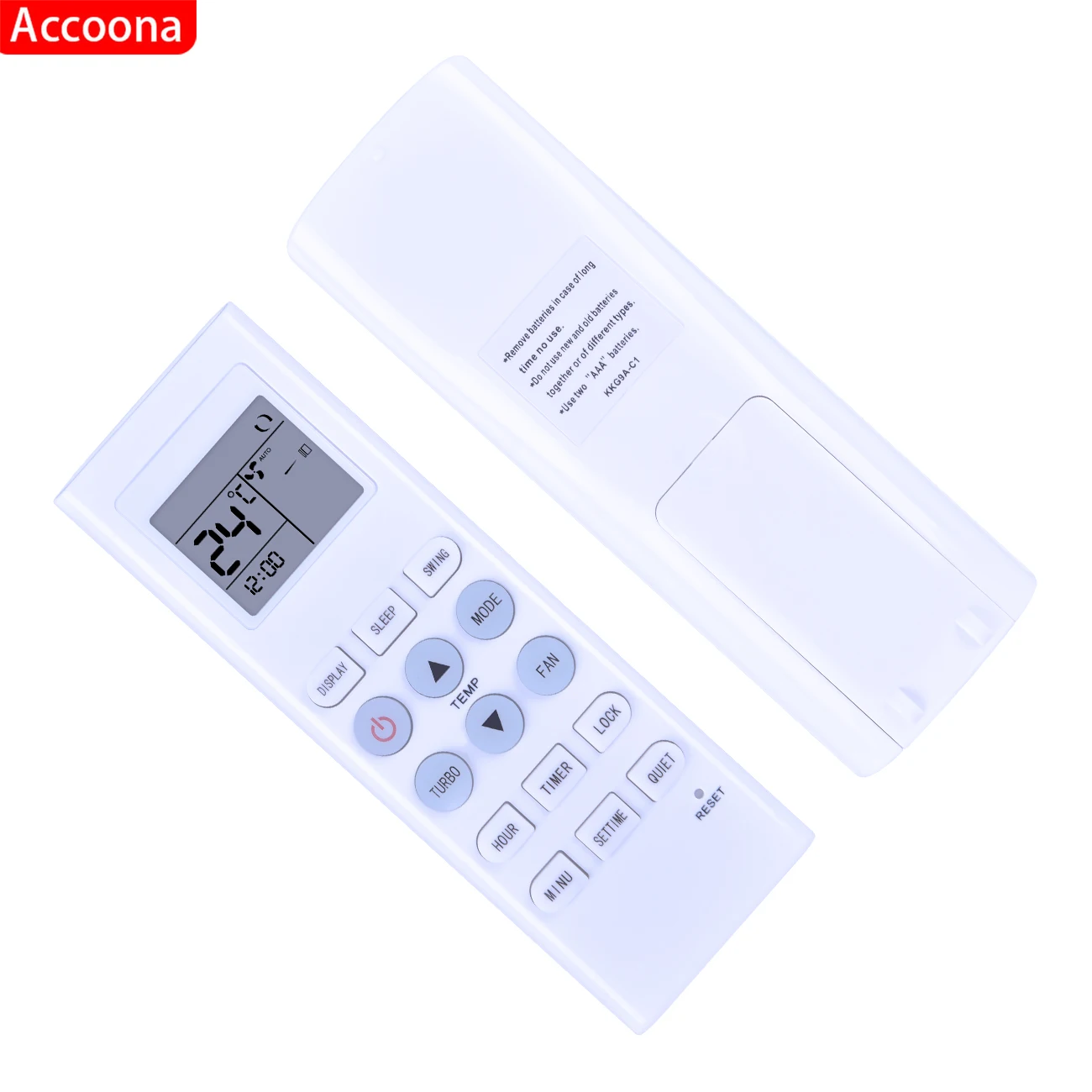 AC Remote Control KKG9A-C1 For Mirage / Agratto Ventisol / Changhong / Zmartech / NEOAIRE / BENELUX Air Conditioner