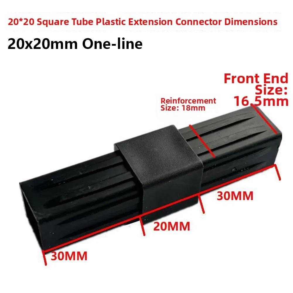 1Pcs 20/25/30mm Square Pipe Fitting X-L-T Shape Six Way Channel Pipe Angle Code 2/3/4/5-Way Easy Installation