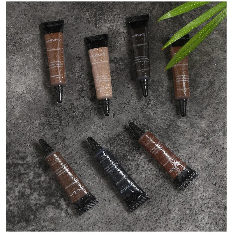 6 สีธรรมชาติ Liquid Dyeing Eyebrow Cream ชุดกันน้ําทนทานสีน้ําตาล Tint Eyebrow Beauty มาสคาร่าคิ้วภาพวาดแต่งหน้า