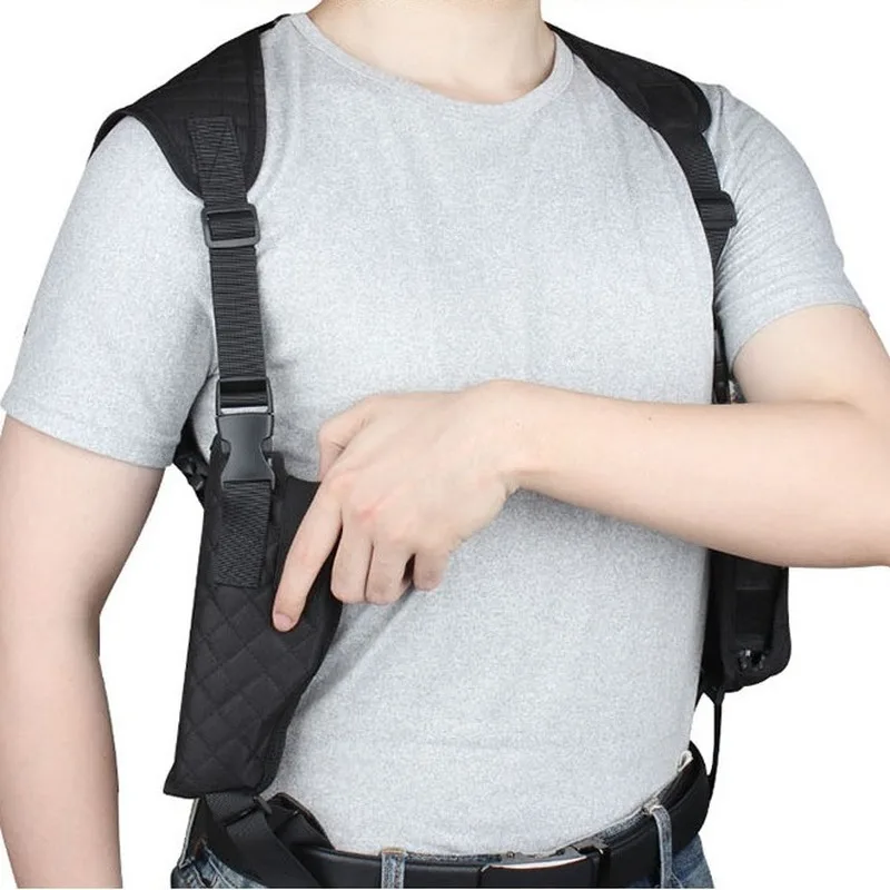 Tactical Shoulder Rig Dual Underarm Storage Holster Adjustable Nylon Carry Harness Outdoor Waist Belt Holder