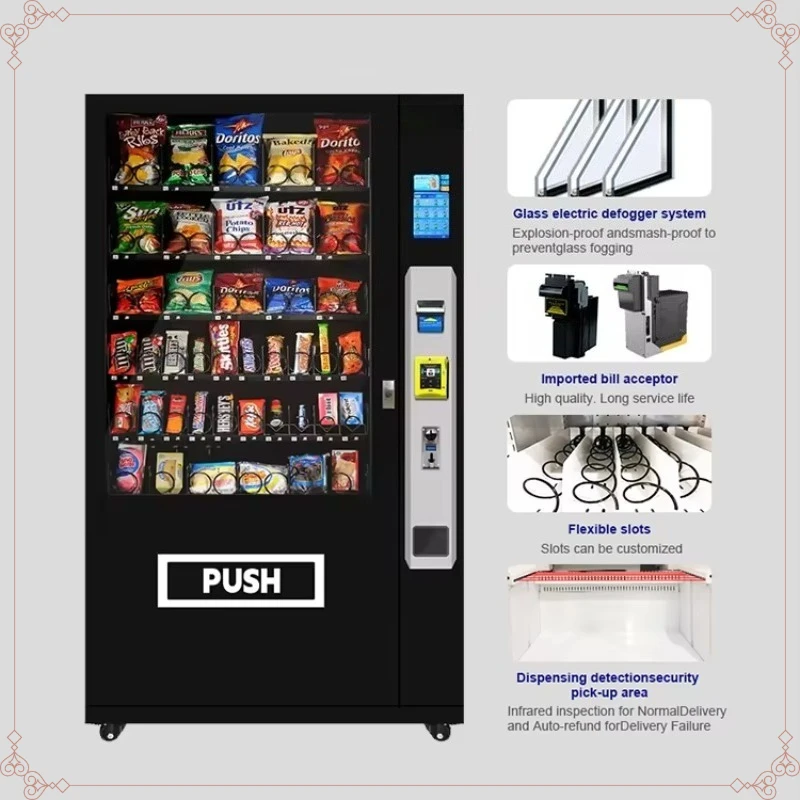 Customized Drink And Snack Combo Vending Machine Factory Direct Sales Fully Automated Large Capacity Smart Vending Equipment