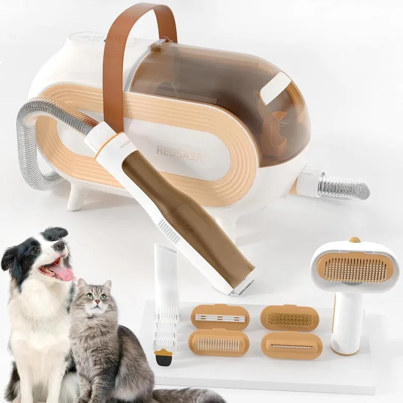 

Pet Grooming Kit & Vacuum Suction, Dog Hair Suction 99% Pet Hair, 2L Large Capacity for Shedding Grooming Hair