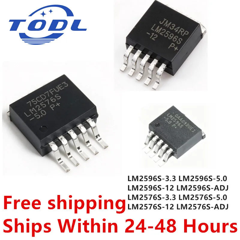 (10piece) LM2596S LM2596S-ADJ LM2596S-5.0 LM2596S-12 LM2576S-3.3 LM2576S LM2596S-3.3 LM2576S-ADJ LM2576S-5.0 LM2576S-12 TO-263