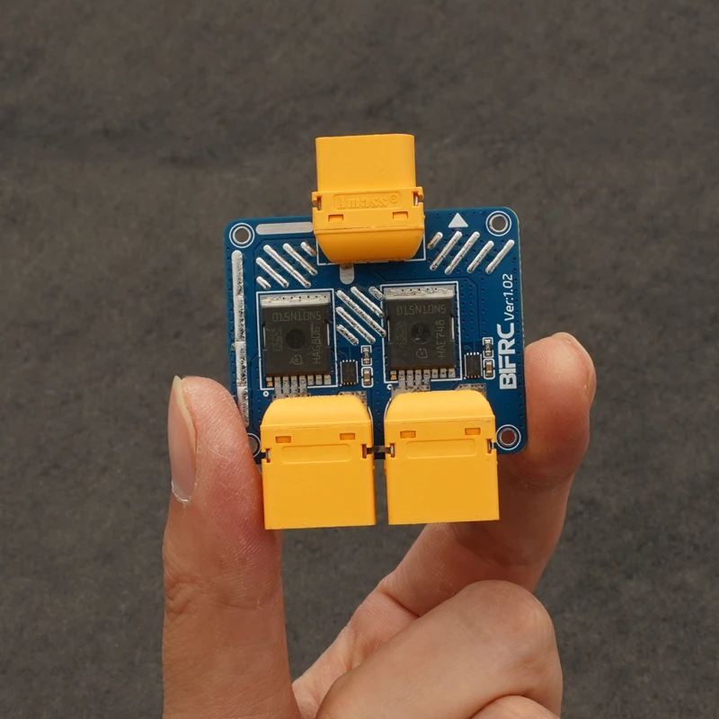1PCS XT60 5-100V 50Ax2 Dual Battery Parallel & Expansion Module Ideal Diode Automatic Switching Reverse Current Protection