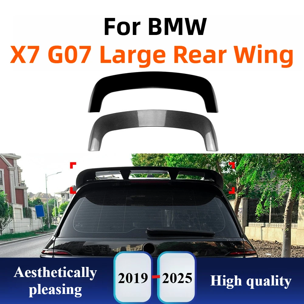 

For BMW X7 G07 2019+ Rear Roof Spoiler Big Tail Wing Lip Top Wing Airflow Diffuser Exterior Modification Body Kit Accessories