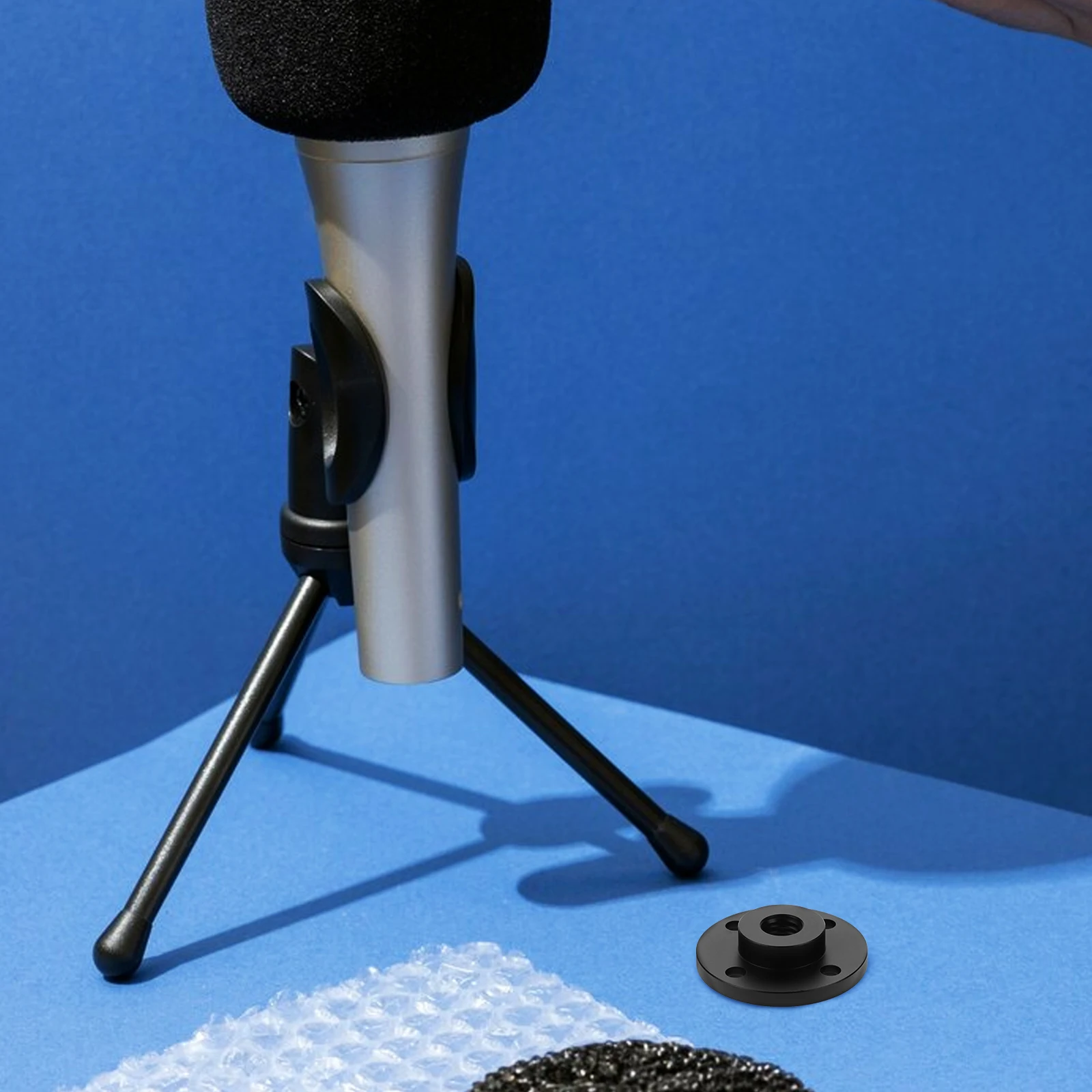

Aluminum Alloy Wall Microphone Microphone Wall System Hanging Fixing Mount Bracket Mount Desktop 3/8\