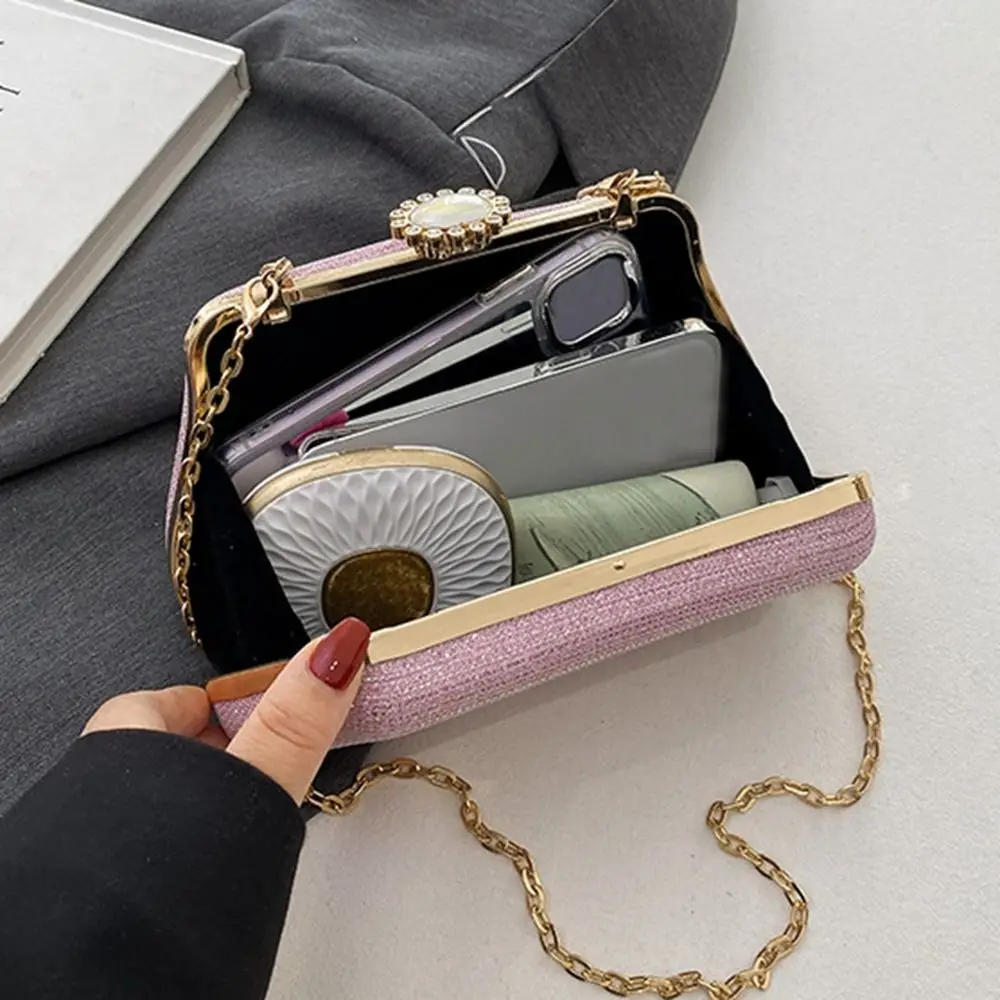 Multifunctional PU Shoulder Sling Bag Large Capacity Simple Crossbody Bag Retro Portable Evening Bag Girls